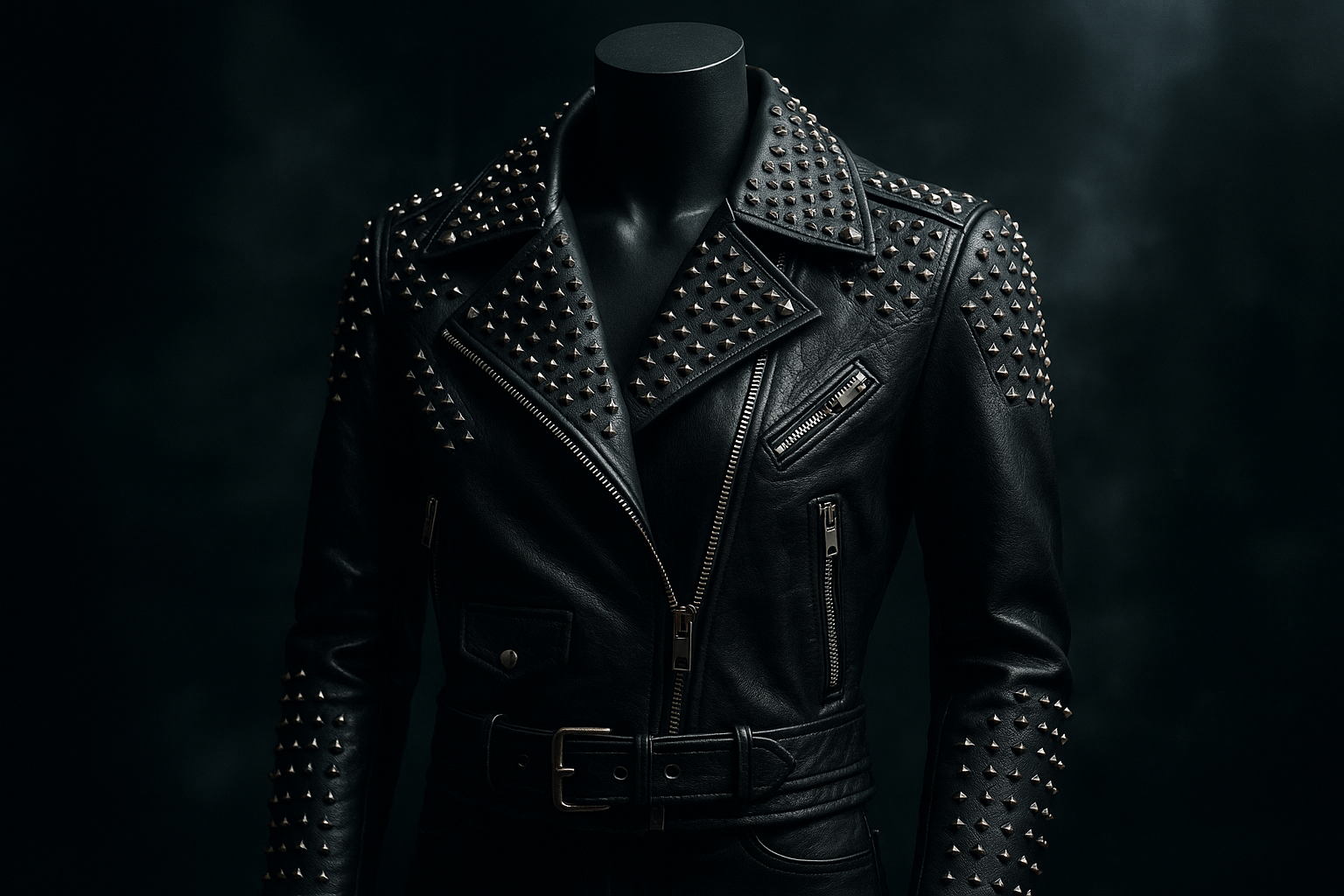 The Edgy Appeal of Studded Leather Jackets